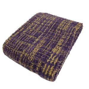North Shore Living Adele 60" x 50" Woven Knit Throw - Plum
